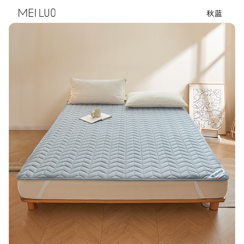 秋蓝-全棉床护垫;90*200cm